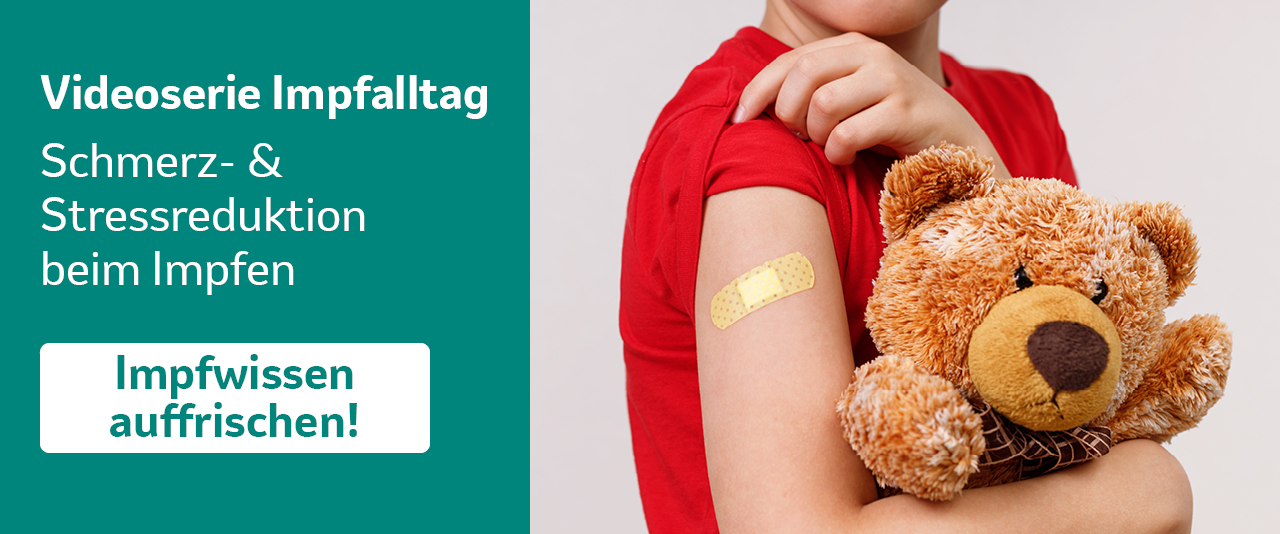 Videoserie Impfalltag zur Schmerz- & Stressreduktion beim Impfen.