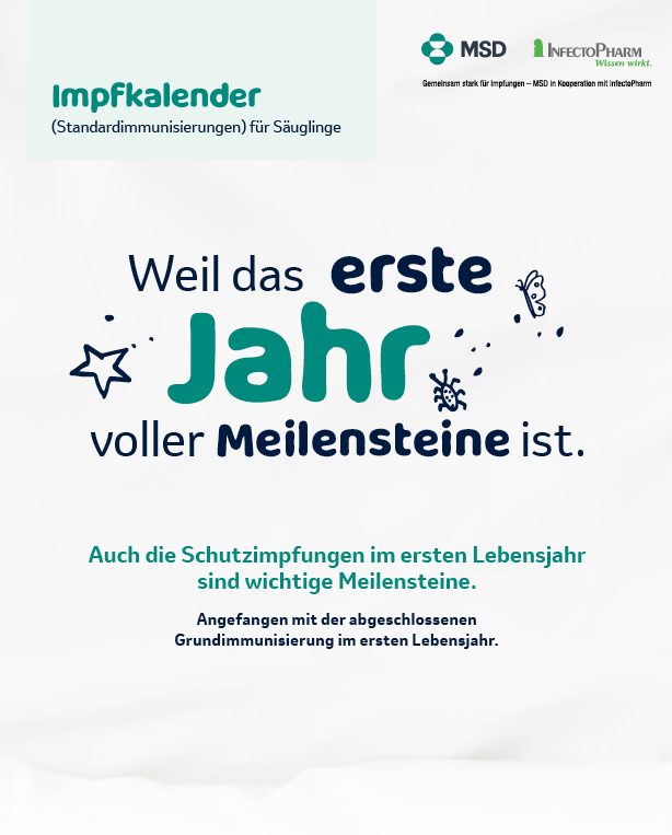 Broschüre Schutzimpfungen im 1. Lebensjahr.