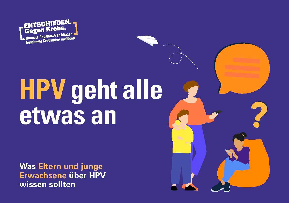 Cover der Broschüre „HPV geht alle etwas an“. 